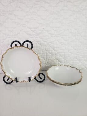 Schumann Arzberg Germany Gold Elegance Fruit Dessert Sauce Bowl 5" 3 Pcs